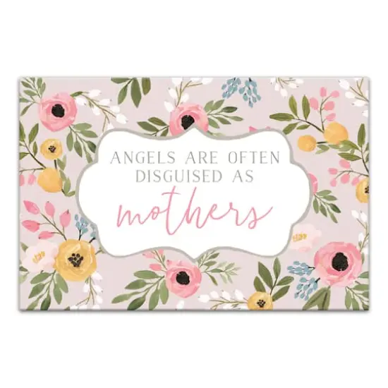 Mothers are Angels Canvas Wall Art {1}