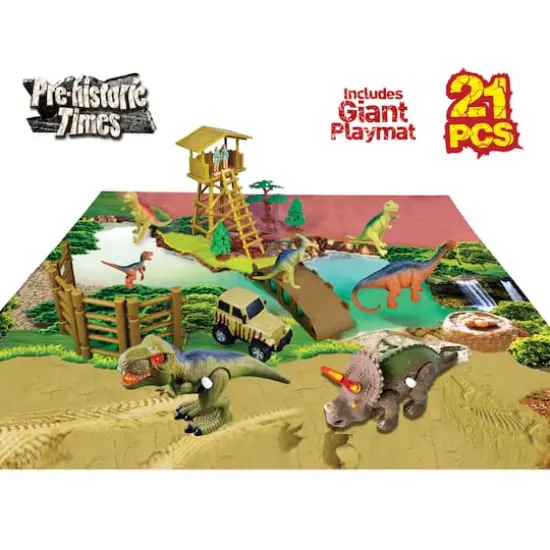 Red Box Toy&reg; Dinosaur Park with Light & Sound T-Rex & Triceratops {3}