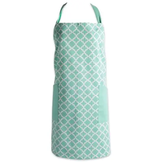 DII&reg; Lattice Print 2-Pocket Apron Gray {2}