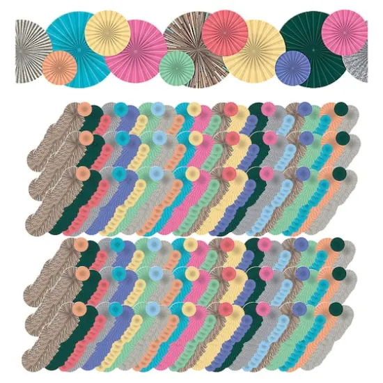 Home Sweet Classroom Fans Die-Cut Border Trim, 210ft. {3}