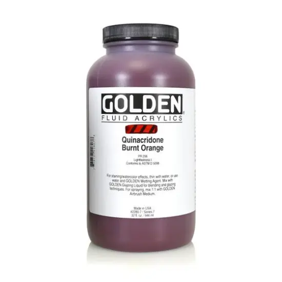 Golden&reg; Fluid Acrylics, 32oz. Quinacridone Burnt Orange {1}
