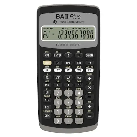 BA II Plus Financial Calculator {1}