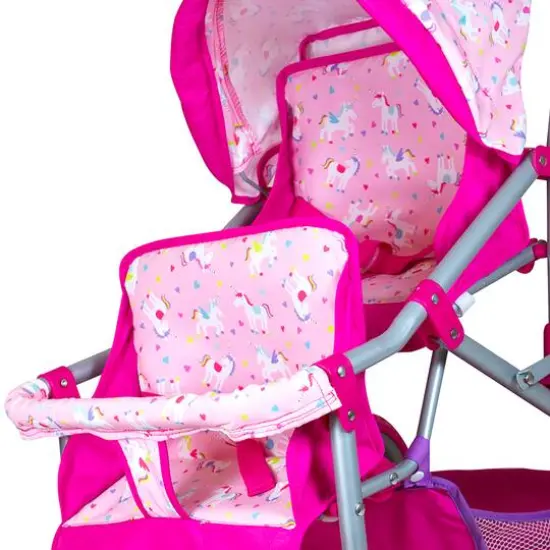 Lissi Dolls Colorful Twin Baby Doll Pram {6}