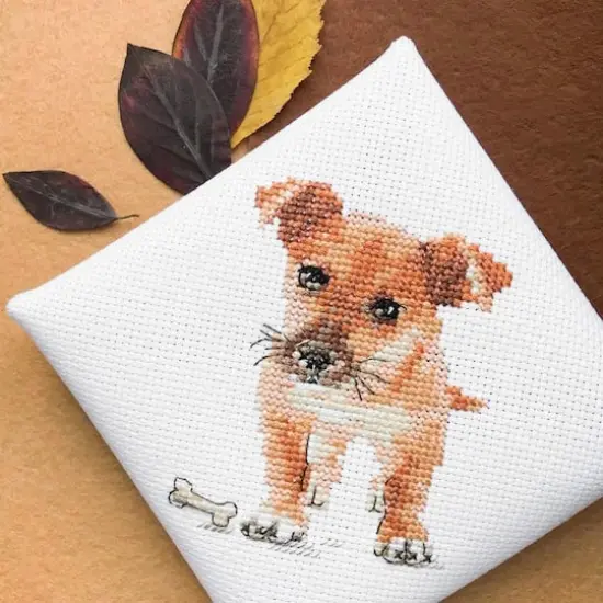 Alisa Puppy Cross Stitch Kit {3}