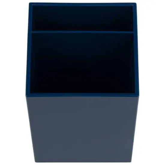 JAM Paper Plastic Pen Holder Navy Blue {5}