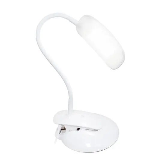 Simple Designs Flexi LED Rounded Clip Light White {3}