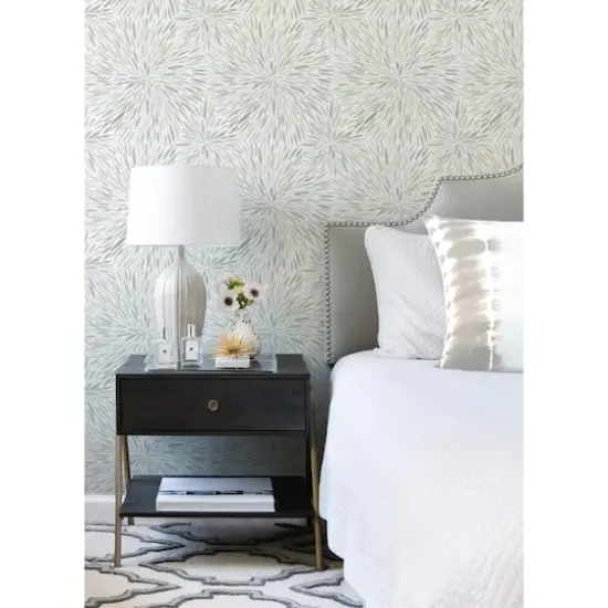 RoomMates Green Cat Coquillette Burst Peel & Stick Wallpaper {3}
