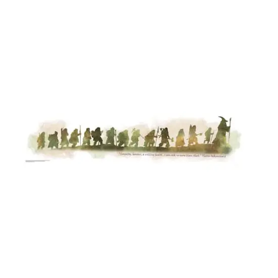 RoomMates Green & Tan The Hobbit Quote Wall Decals {1}