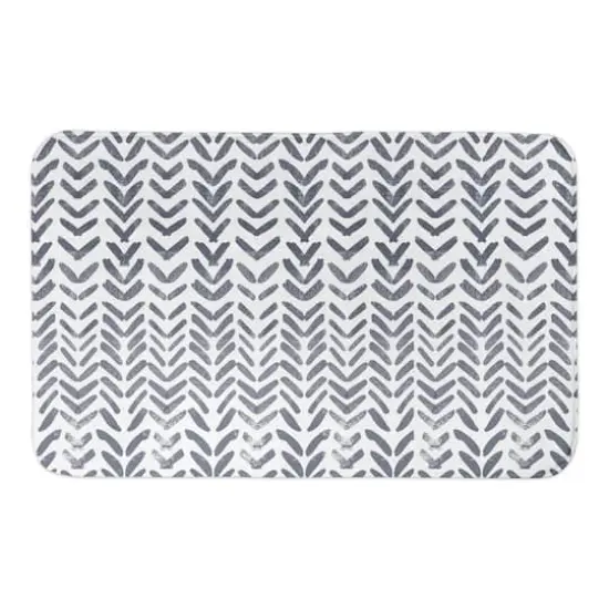Herringbone Pattern 34" x 21" Bath Mat {1}