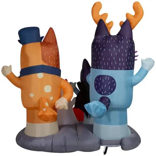 5.5" Airblown&reg; Inflatable Halloween Bluey & Family Scene {3}