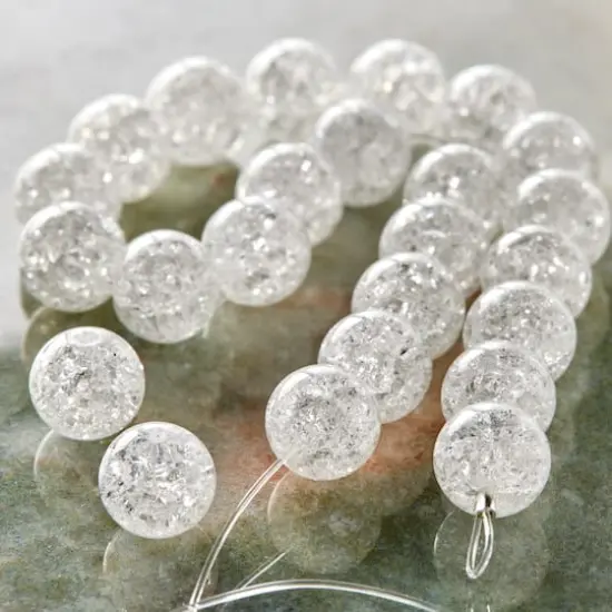 Crystal Quartz Round Beads, 8mm by Bead Landing&trade; {3}