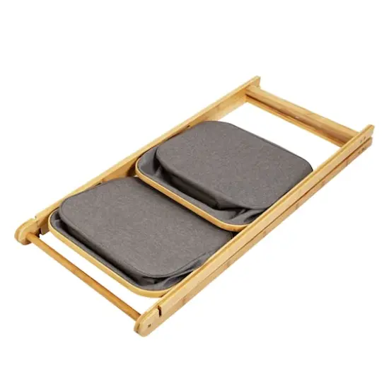 Honey Can Do Bamboo & Canvas 2-Tier Collapsible Shelves {13}