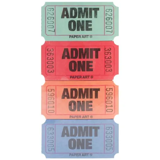 Creative Converting&trade; Assorted Admit One Ticket Roll {1}
