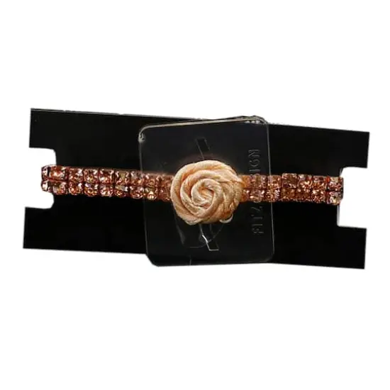 Jam Paper Sophisticated Lady Floral Bracelet Rose Gold {1}