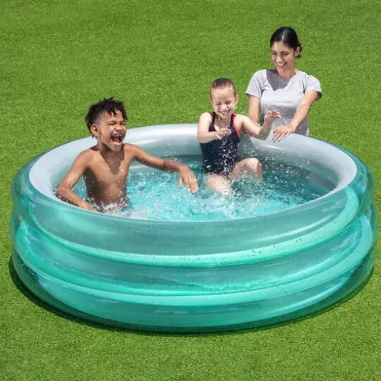 Bestway H2OGO! Big Metallic 3-Ring Inflatable Play Pool {9}