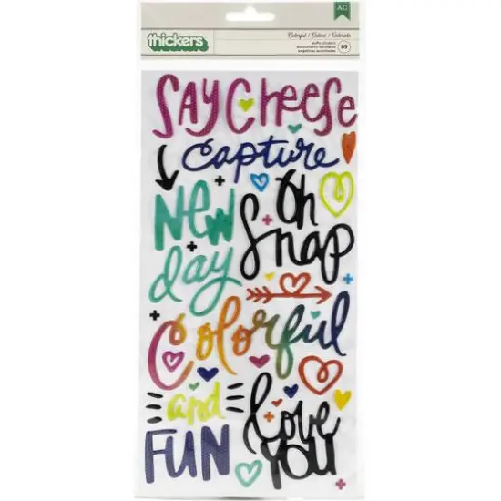 Vicki Boutin Color Kaleidoscope Thickers&trade; Colorful Phrases Puffy Stickers {3}