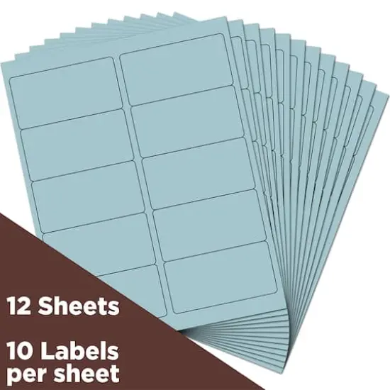 JAM Paper Standard Address Labels, 120ct. Baby Blue {4}