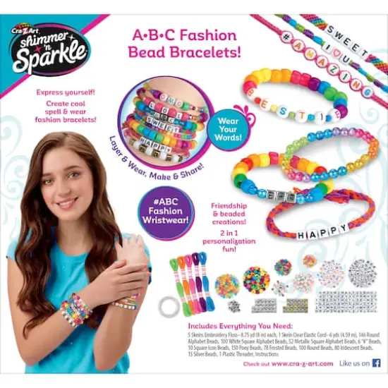Cra-Z-Art&reg; Shimmer 'n Sparkle ABC Fashion Bead Bracelets {7}