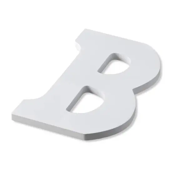 9" White MDF Whimsy Letter by Make Market&reg; B {4}