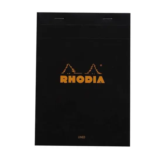 Rhodia&reg; Black Ruled Pad, 6" x 8.25" {1}