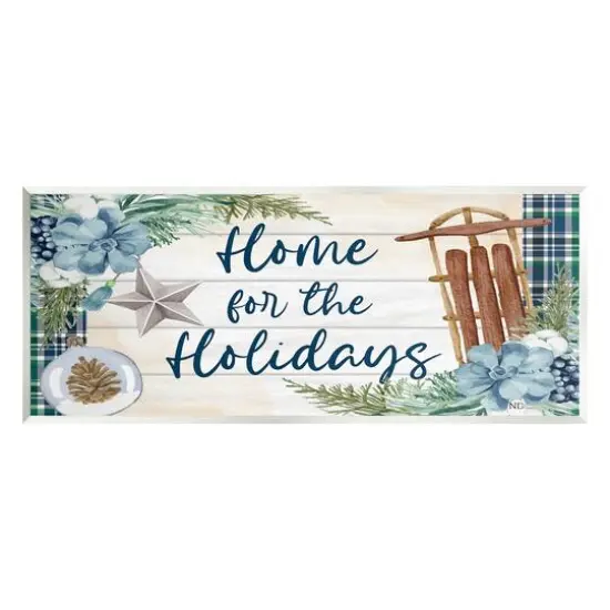 Stupell Industries Home For The Holidays Wall Plaque Art {1}