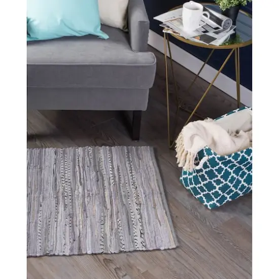 DII&reg; Multi Gray Rag Rug, 20" x 31.5" {3}