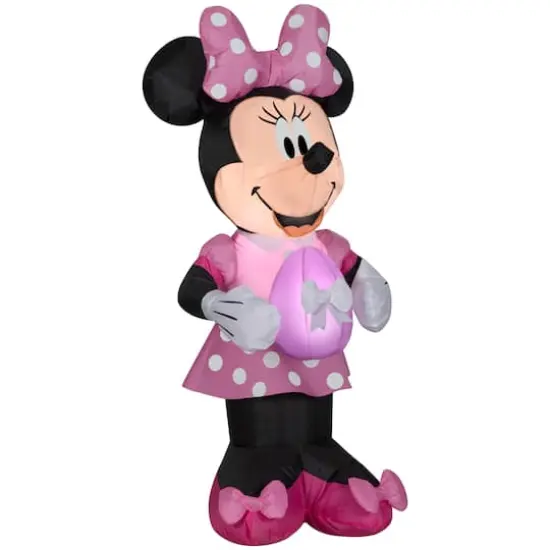 3.5ft. Airblown&reg; Inflatable Easter Minnie Mouse {1}