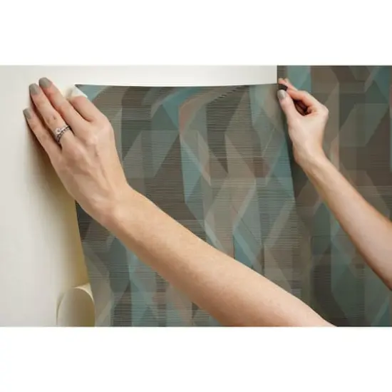 RoomMates Debonair Geometric Peel & Stick Wallpaper Brown {9}
