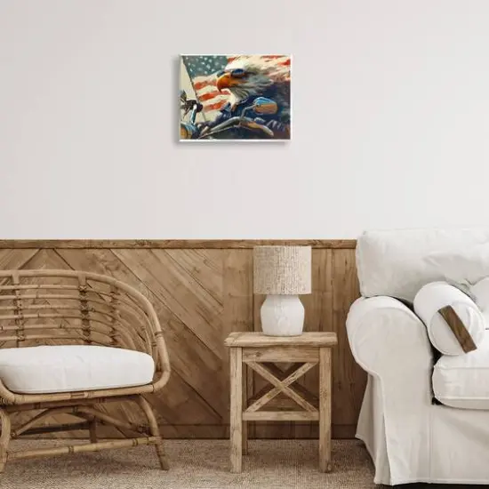 Stupell Industries Patriotic Bald Eagle Wall Plaque Art {3}