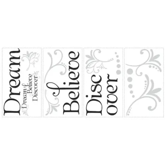 RoomMates Dream Believe Discover Peel & Stick Wall Decals {1}