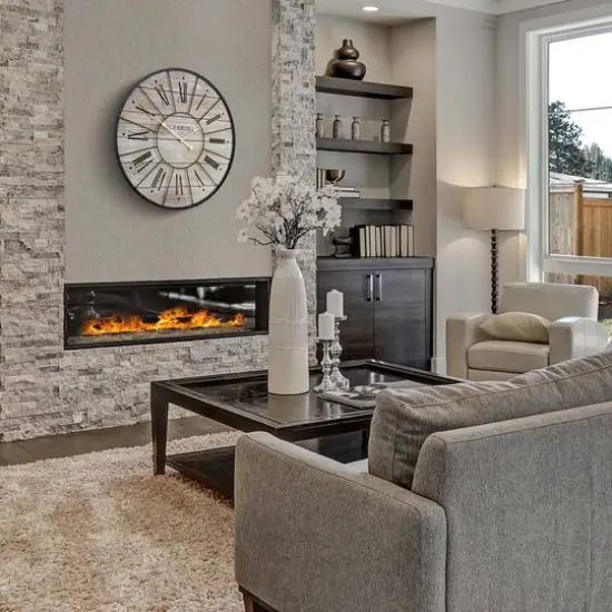 Sorbus&reg; 24" Paris Wood Roman Numeral Clock {3}