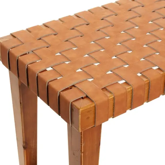 Brown Wood Rustic Bench {7}