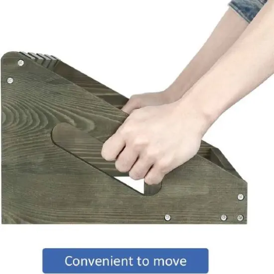 Olive Green Rustic Wood Wine Bottle Holder {5}