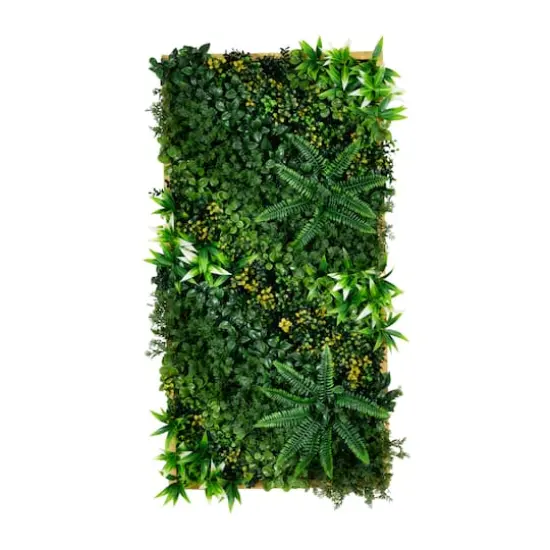 20" x 40" Framed Hawaiian Islands Artificial Living Wall Art Panel {1}