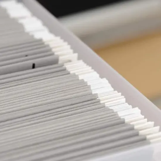 IRIS&reg; Large Open Top Plastic File Box {4}