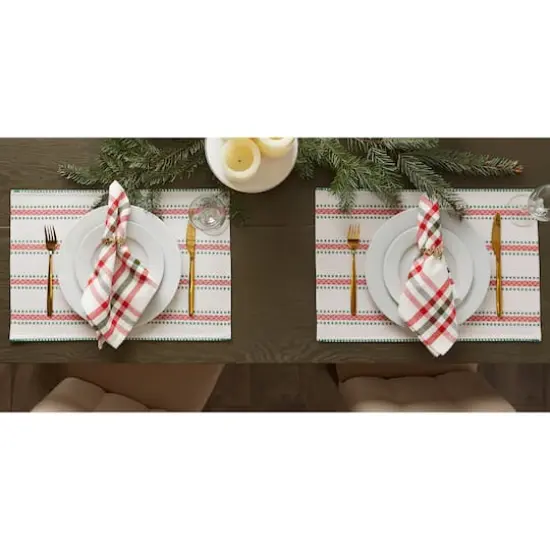 DII&reg; Joyful Snowflakes Jacquard Placemats, 4ct. {8}