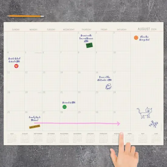 TF Publishing 2024-2025 Large Vintage Professional Desk Pad Calendar {3}