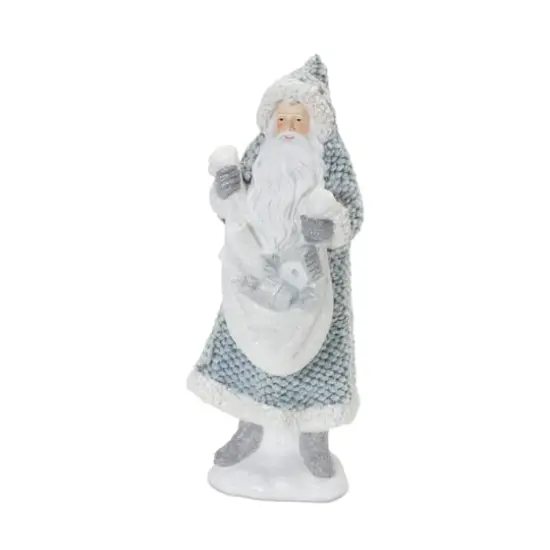 Santa with Sweater Coat Figurine Set {4}