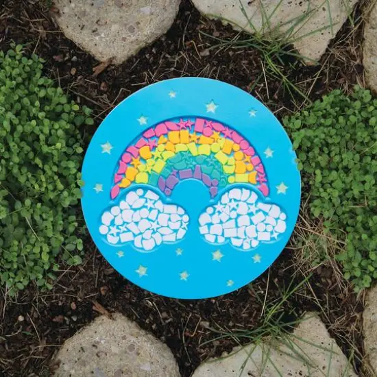 Creativity for Kids&reg; Rainbow Garden Stone {6}