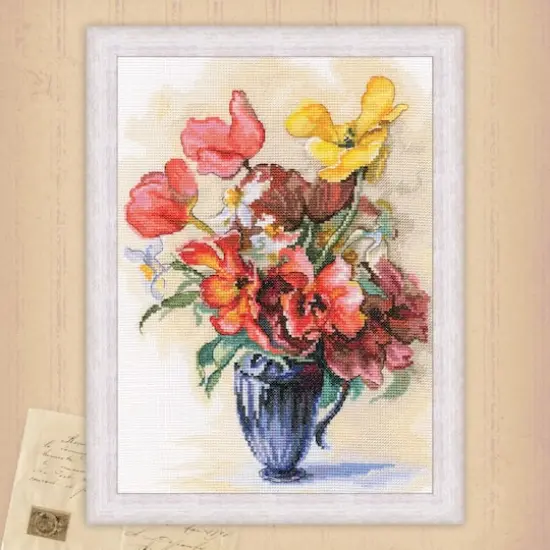 RTO Tulips And Daffodils Counted Cross Stitch Kit {1}
