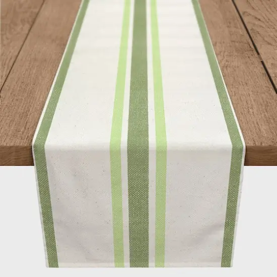 Market Stripes Runner 1 16" x 72" Cotton Twill Runner {1}
