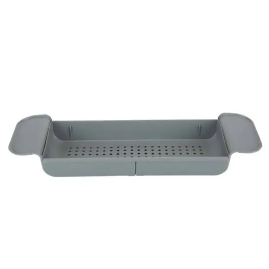 Bath Bliss Gray Expandable Non-Slip Bathtub Caddy {10}