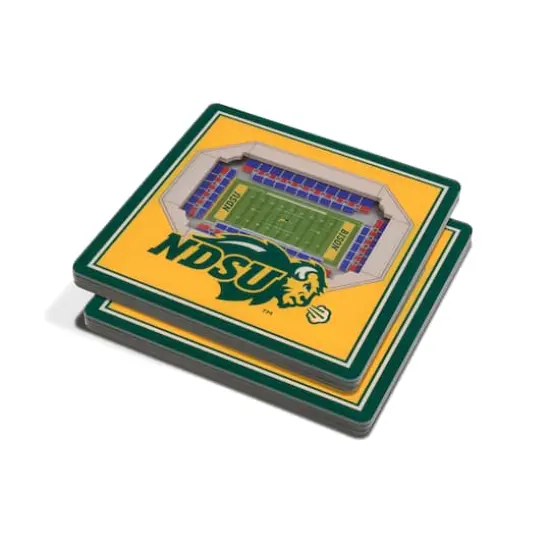 NCAA 3D StadiumView Coasters North Dakota State Bison {1}