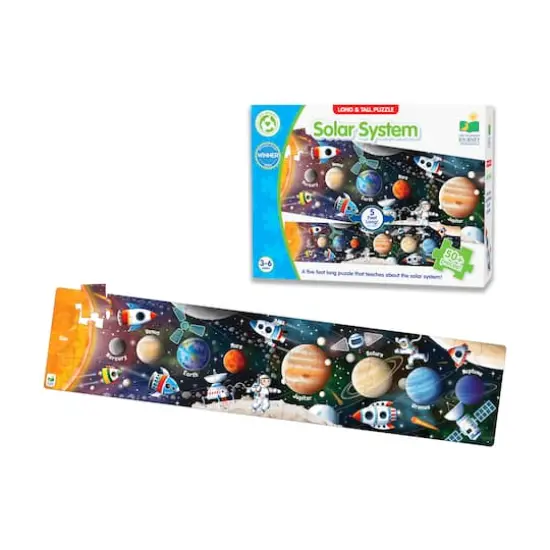 Long & Tall Puzzle - Solar System: 50+ Pcs {4}