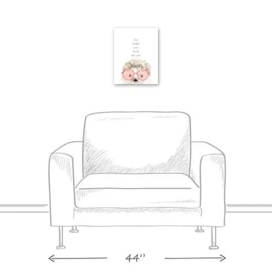 Hedge Over Heels 11" x 14" Canvas Wall Art {6}