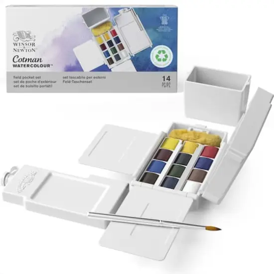 Winsor & Newton&trade; Cotman Watercolour&trade; 12 Color Field Pocket Set {1}