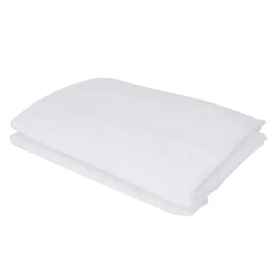 White Glittered Soft Plush Buffalo Artificial Christmas Snow Drape {1}