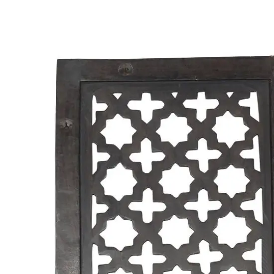 Black Traditional Ornamental Wood Wall Decor, 72" x 20" {6}