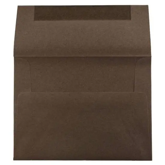JAM Paper 4.375" x 5.75" Premium Invitation Envelopes, 50ct. Chocolate Brown {4}