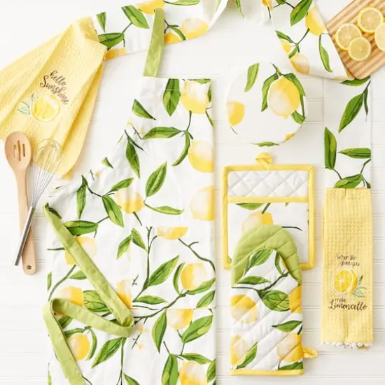 Lemon Bliss Print Chef Apron {5}